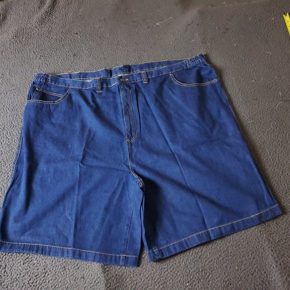 Liberty Blues Jean Shorts Mens Big Tall 52 Blue Cotton - Picture 1 of 8